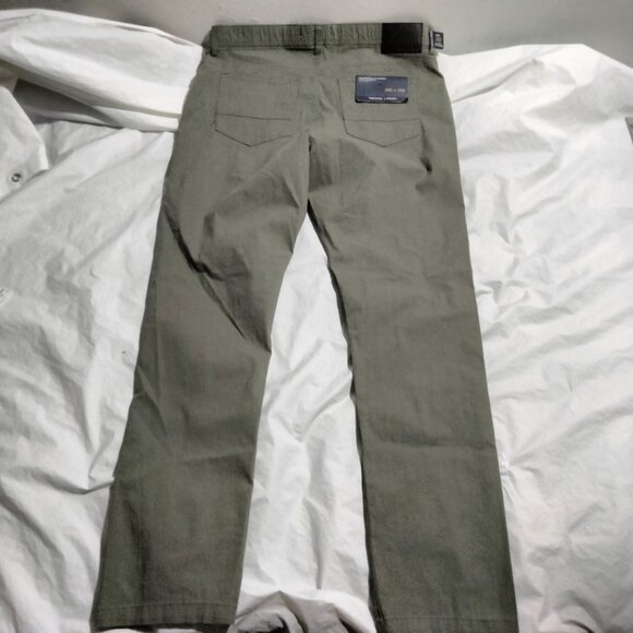 NICKEL & IRON Stretch Chino Pants Mens 36x32(36x31) Modern Taper Slim Green - Picture 5 of 6